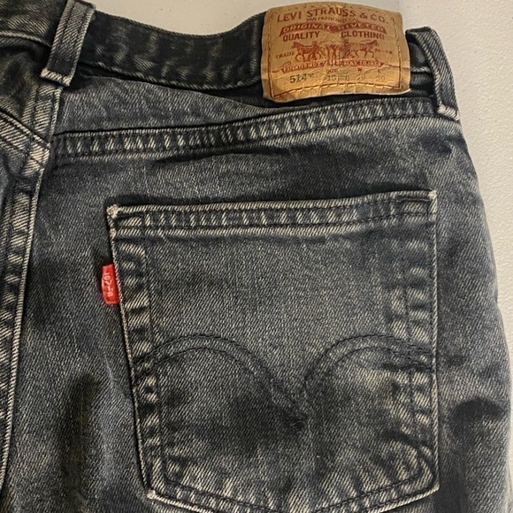 LEVIS 514 SLIM STRAIGHT RED TABS BLACK JEANS SIZE 29 - Picture 7 of 7